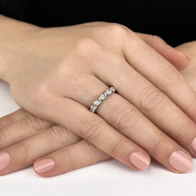 0.53 ct Round Diamond Wedding Band