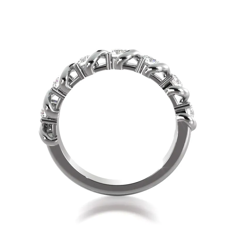 0.53 ct Round Diamond Wedding Band