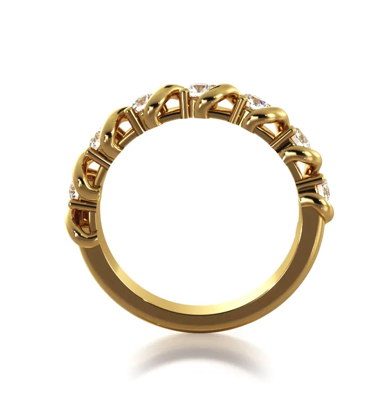 0.53 ct Round Diamond Wedding Band