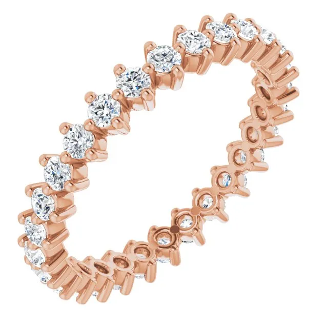 0.84 ct. Prong Set Round Diamond Eternity Band