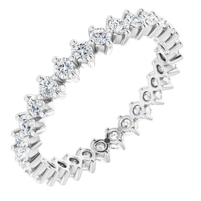 0.84 ct. Prong Set Round Diamond Eternity Band