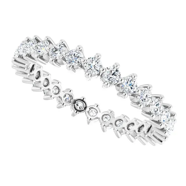 0.84 ct. Prong Set Round Diamond Eternity Band