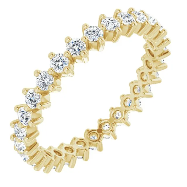 0.84 ct. Prong Set Round Diamond Eternity Band