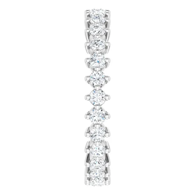 0.84 ct. Prong Set Round Diamond Eternity Band