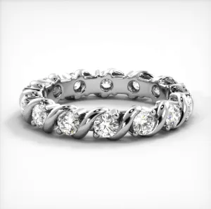 1.05 ct. Round Diamond Eternity Wedding Band