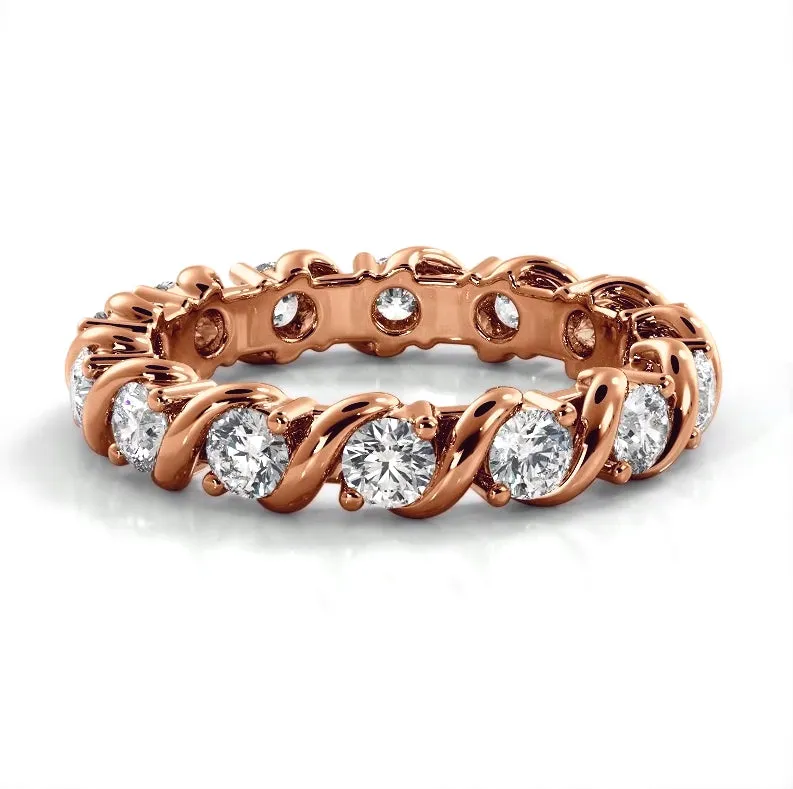 1.05 ct. Round Diamond Eternity Wedding Band