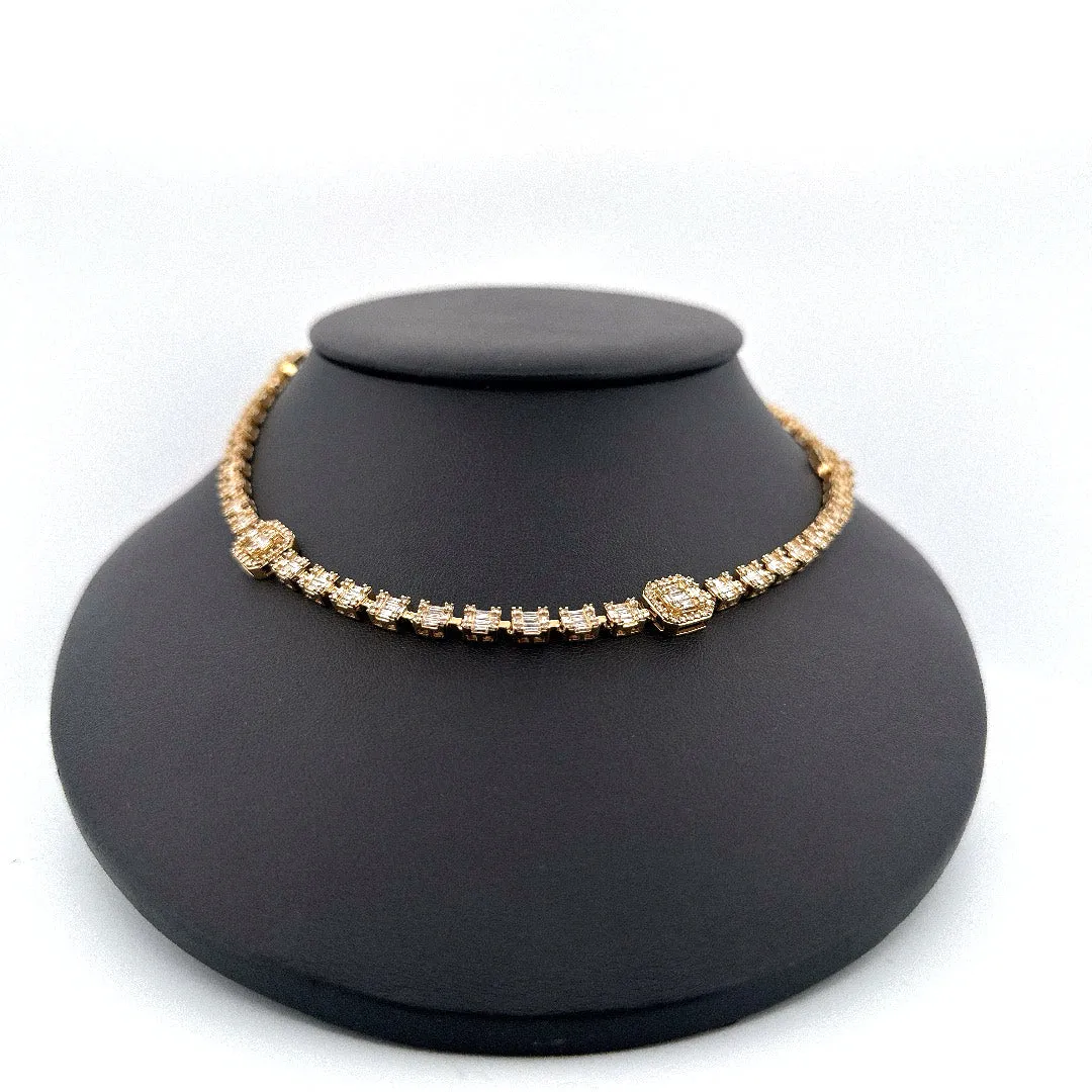 10KT CUSTOM DIAMOND CHAIN