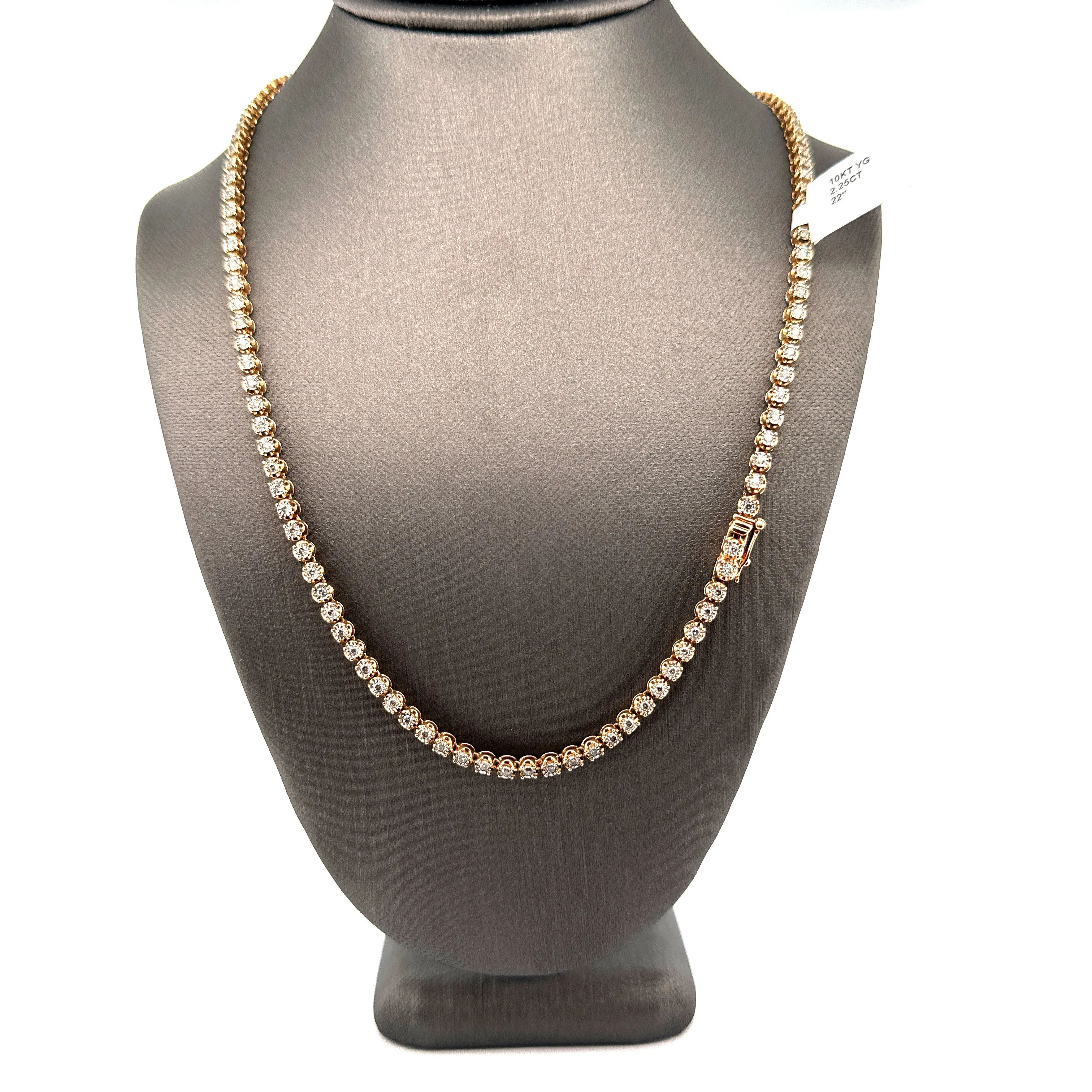 10KT Diamond Tennis Chain