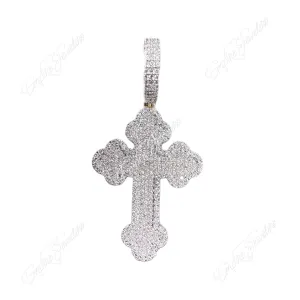 14K DIAMOND CROSS