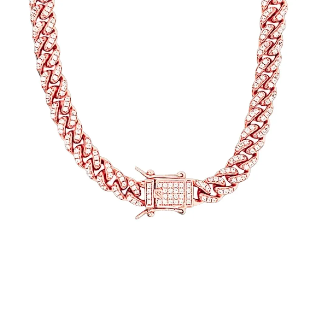 14K Gold Plated 925 Sterling Silver Cuban Chain Necklace