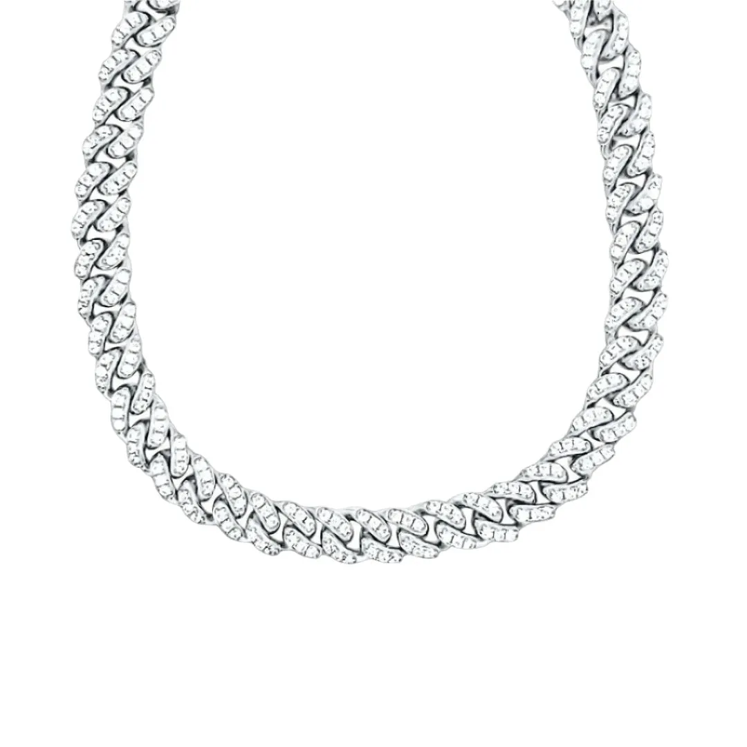 14K Gold Plated 925 Sterling Silver Cuban Chain Necklace