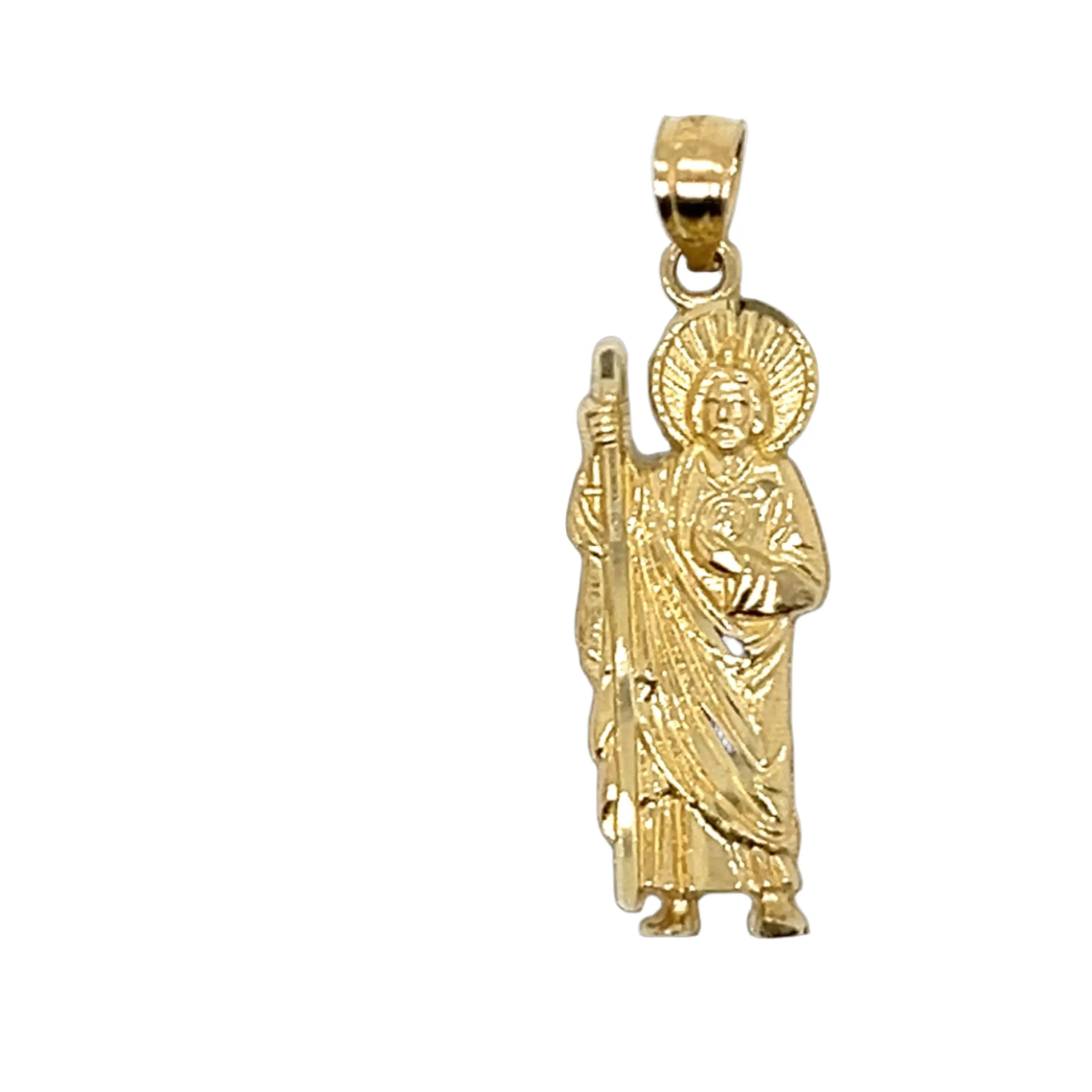 14K Gold San Judas Pendant
