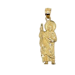14K Gold San Judas Pendant