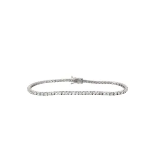 14K WHITE GOLD 3.00CT G SI1 Round TENNIS BRACELET