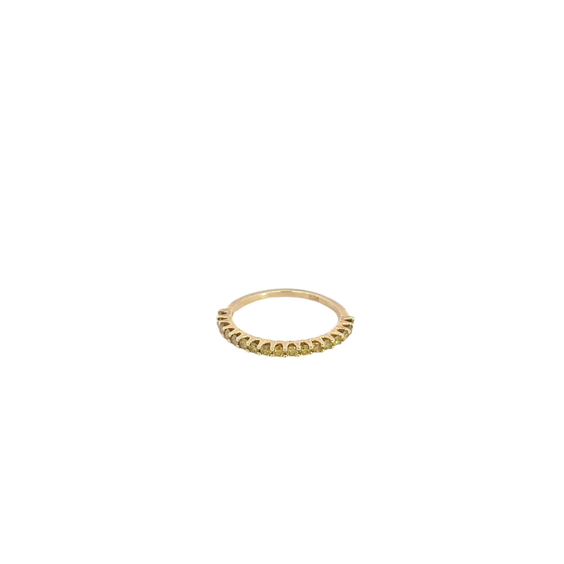 14k yellow gold .30ct G SI1   diamond eternity ring