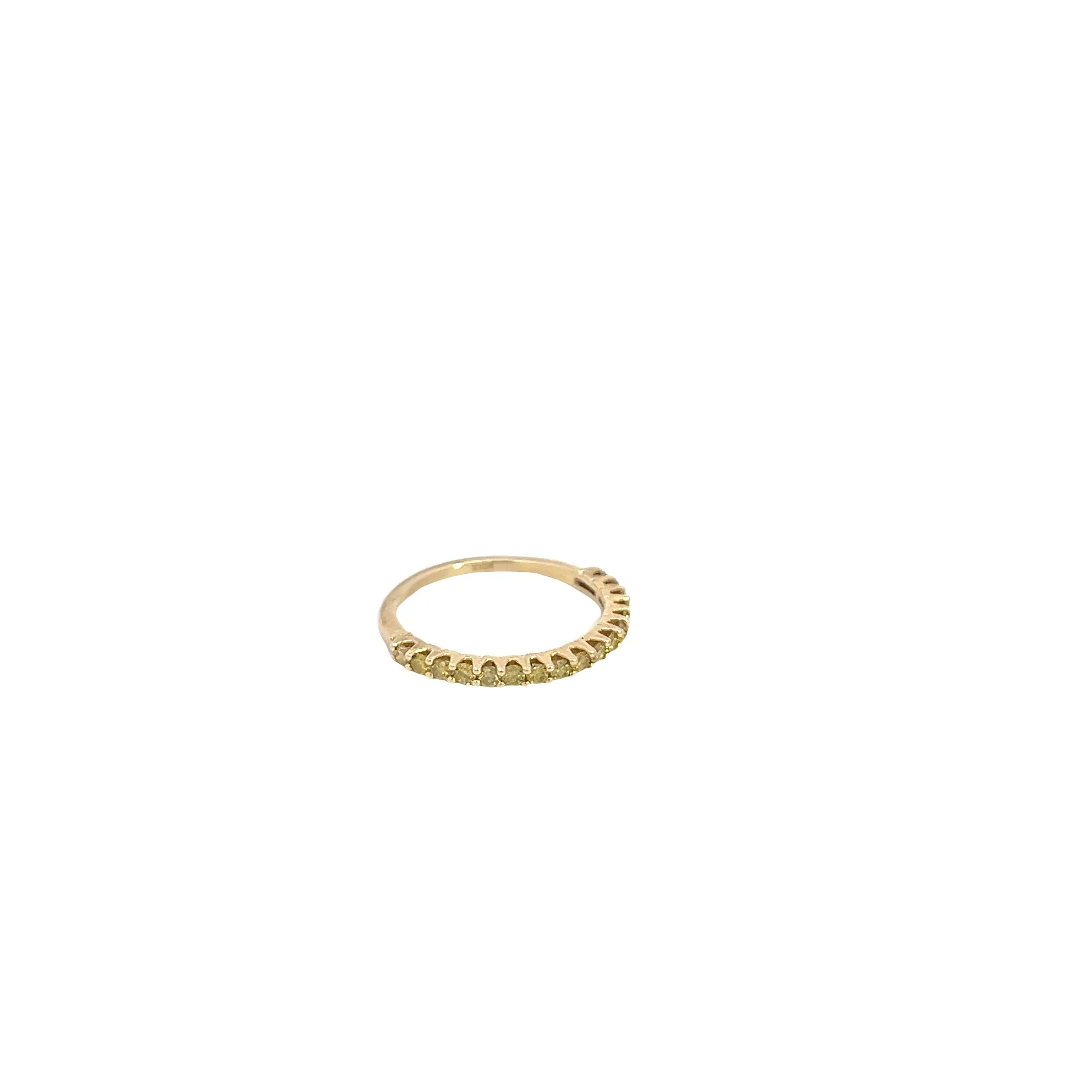 14k yellow gold .30ct G SI1   diamond eternity ring