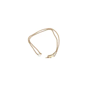 14K YELLOW GOLD .35CT G VS2 ROUND DIAMOND ANKLET 10"INCH