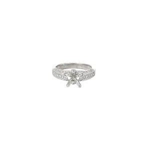 14KW .35CT G SI1 ROUND DIAMOND ENGAGEMENT RING SEMI-MOUNTING