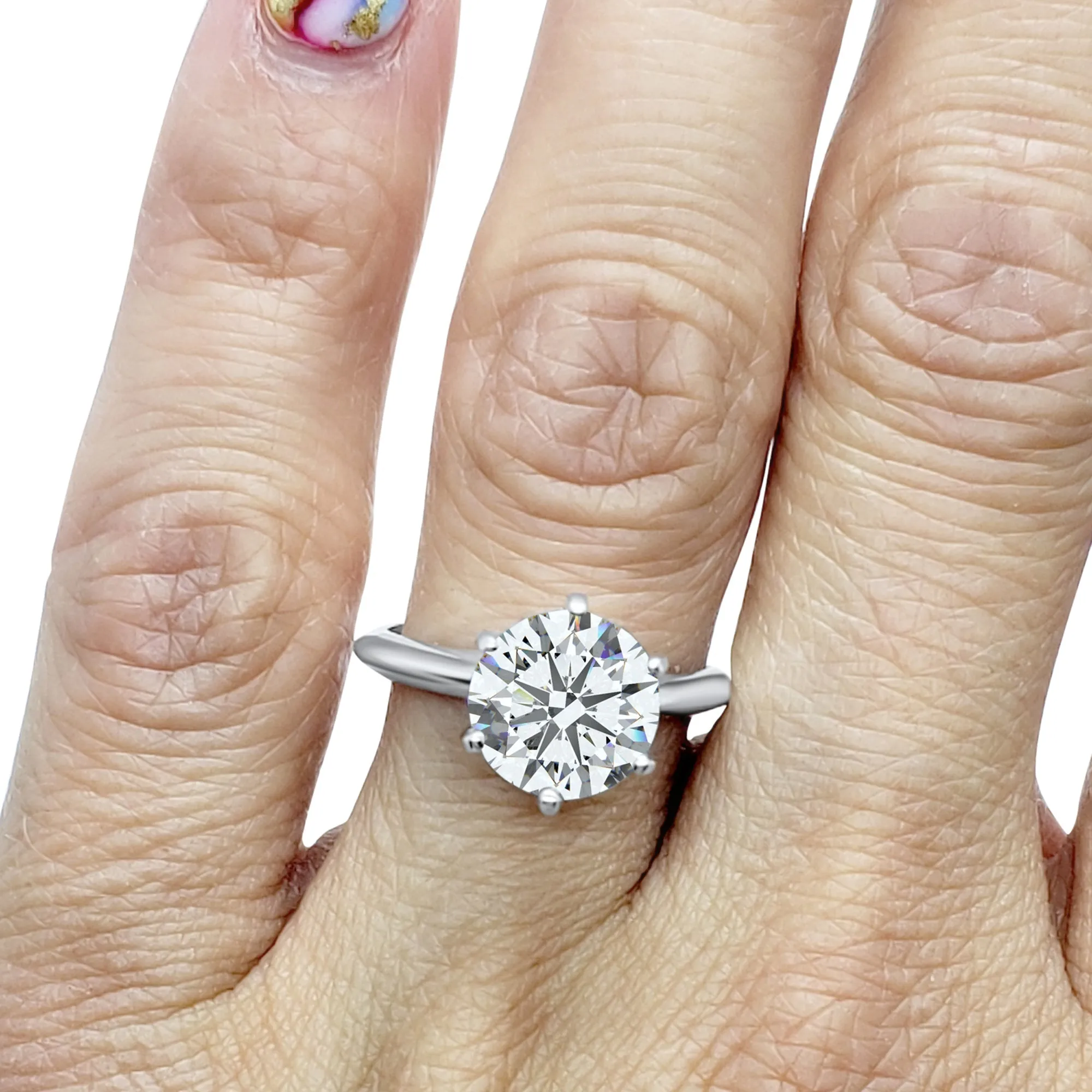 1.5 Carat Brilliant Cut Diamond 1.5 Carat Brilliant Cut Diamond Solitaire Engagement Ring | Platinum | 6-Prong SettingPlatinum Solitaire Engagement Ring | 6-Prong Setting