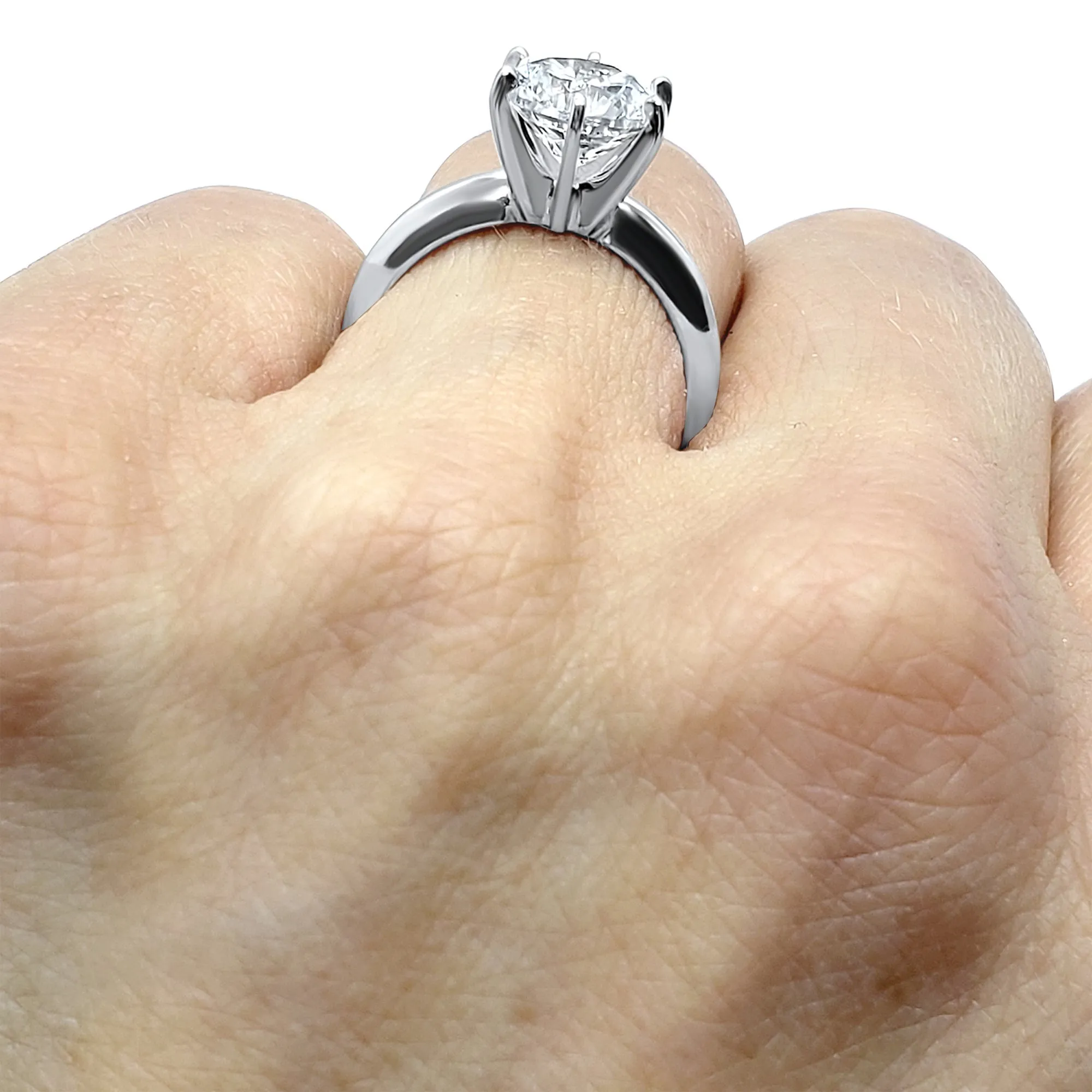 1.5 Carat Brilliant Cut Diamond 1.5 Carat Brilliant Cut Diamond Solitaire Engagement Ring | Platinum | 6-Prong SettingPlatinum Solitaire Engagement Ring | 6-Prong Setting
