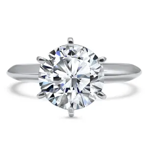 1.5 Carat Brilliant Cut Diamond 1.5 Carat Brilliant Cut Diamond Solitaire Engagement Ring | Platinum | 6-Prong SettingPlatinum Solitaire Engagement Ring | 6-Prong Setting