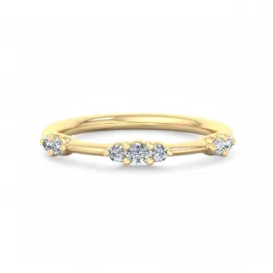 1/5 ct Eternity Lab Grown Diamond Wedding Band Floating Bubble Band