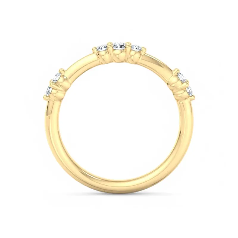 1/5 ct Eternity Lab Grown Diamond Wedding Band Floating Bubble Band
