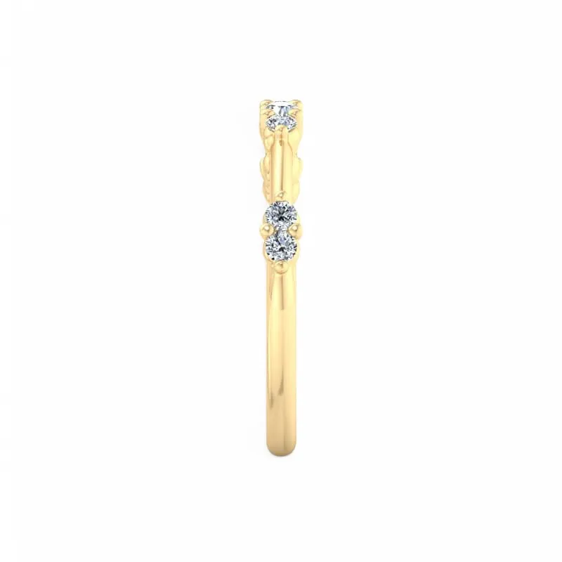 1/5 ct Eternity Lab Grown Diamond Wedding Band Floating Bubble Band