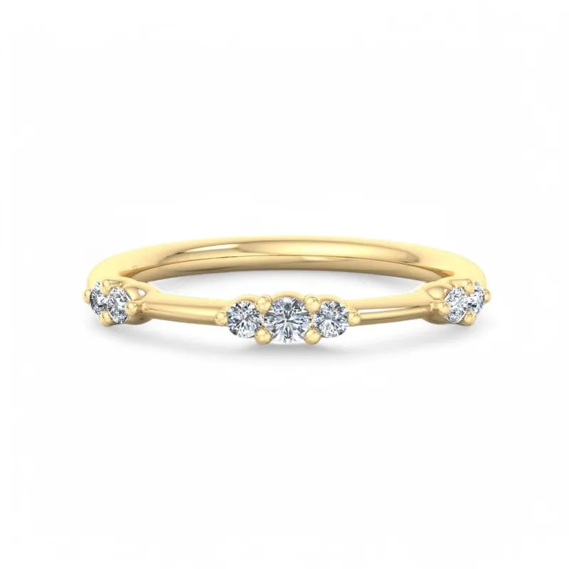 1/5 ct Eternity Lab Grown Diamond Wedding Band Floating Bubble Band