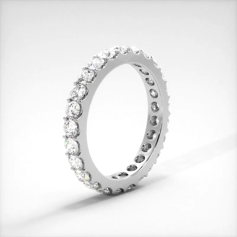 1.5 ct. Round Diamond Shared Prong Eternity Band