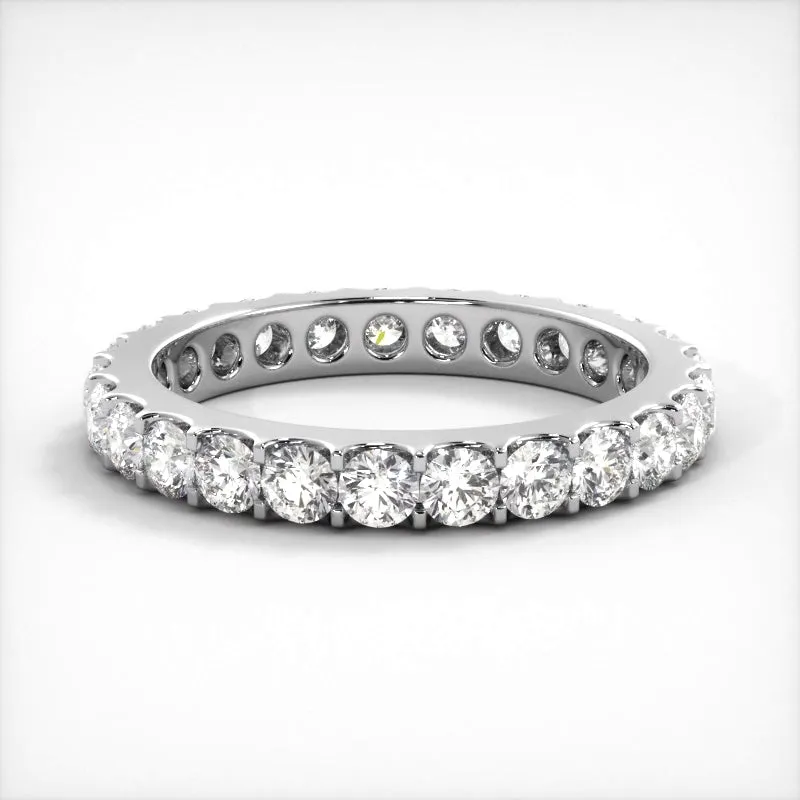 1.5 ct. Round Diamond Shared Prong Eternity Band