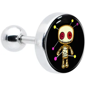 16 Gauge 1/4 Voodoo Doll Tragus Cartilage Earring
