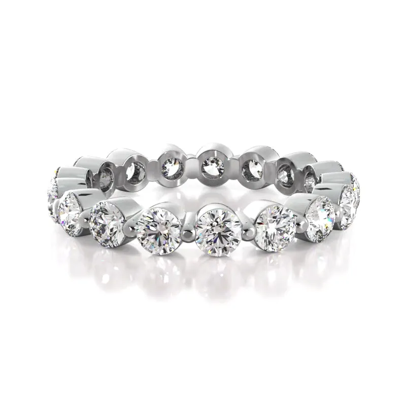 1.79 ct. Round Diamond Eternity Wedding Band