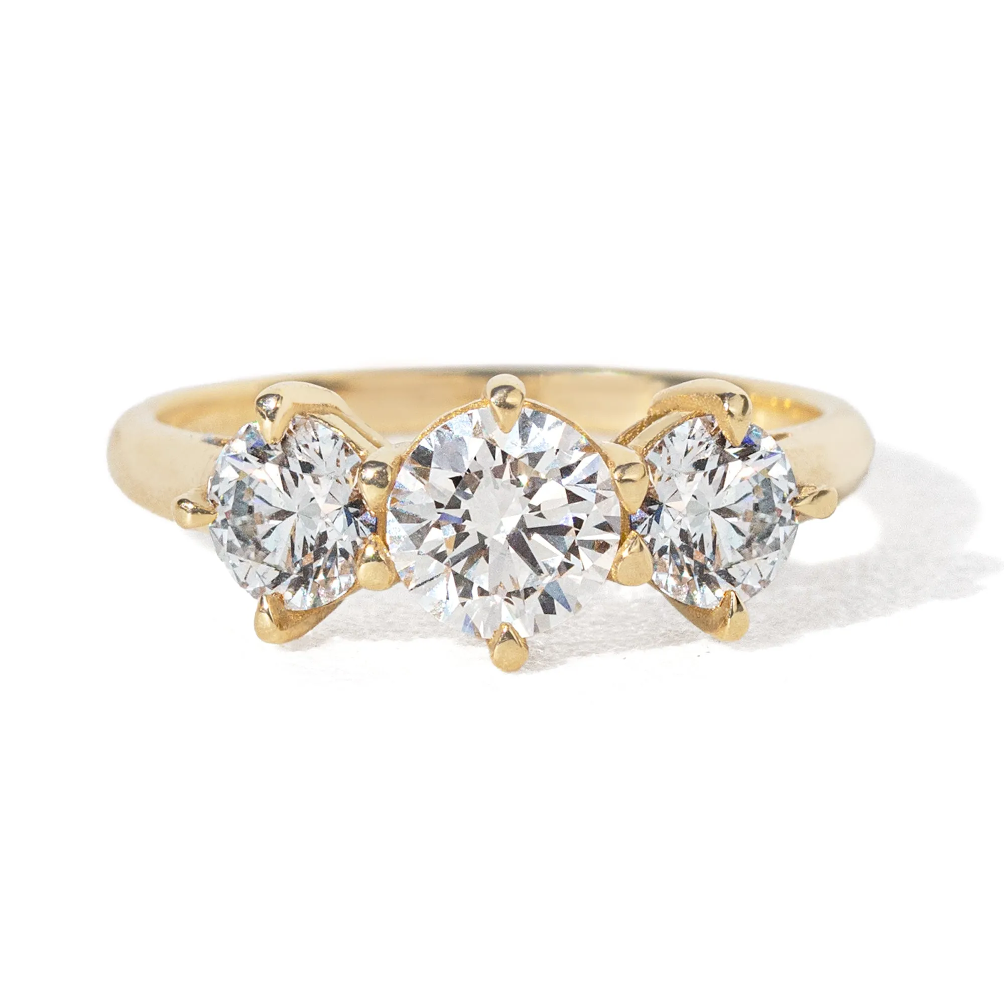 1.85 ctw. Empire Three Diamond Ring