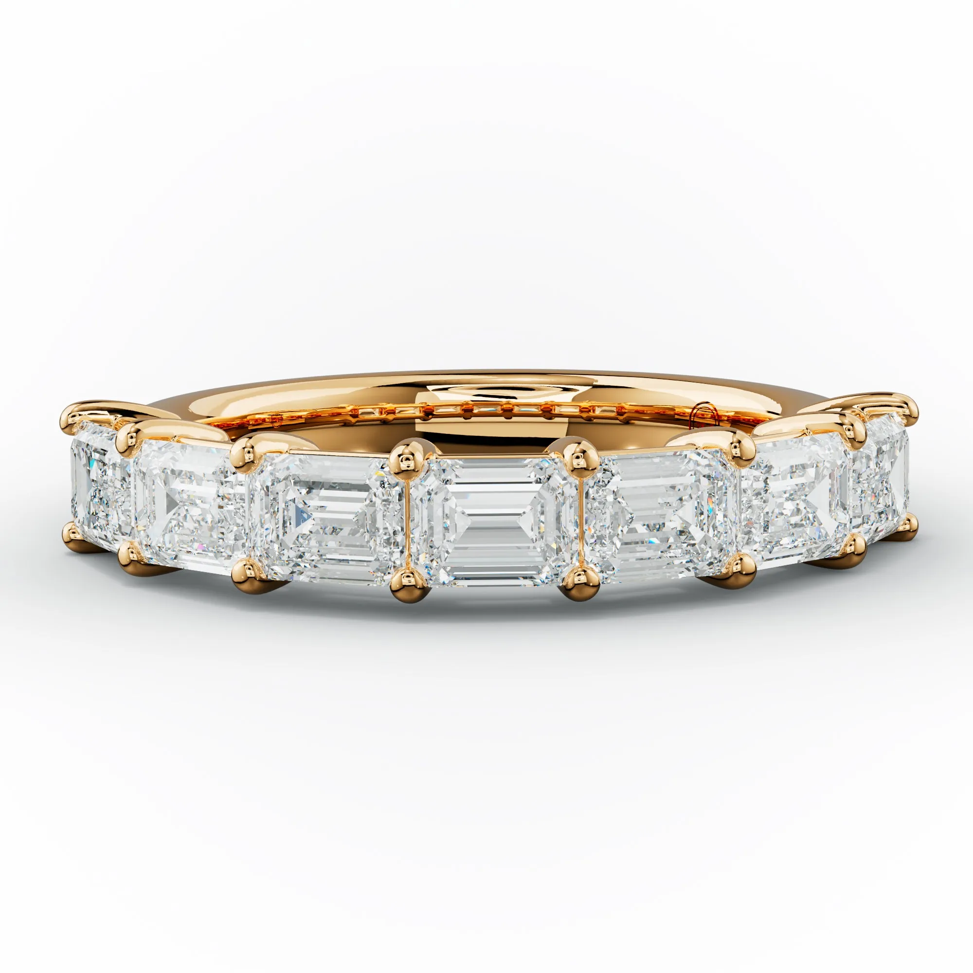 2  Carat East West Emerald Cut Diamond Anniversary Band