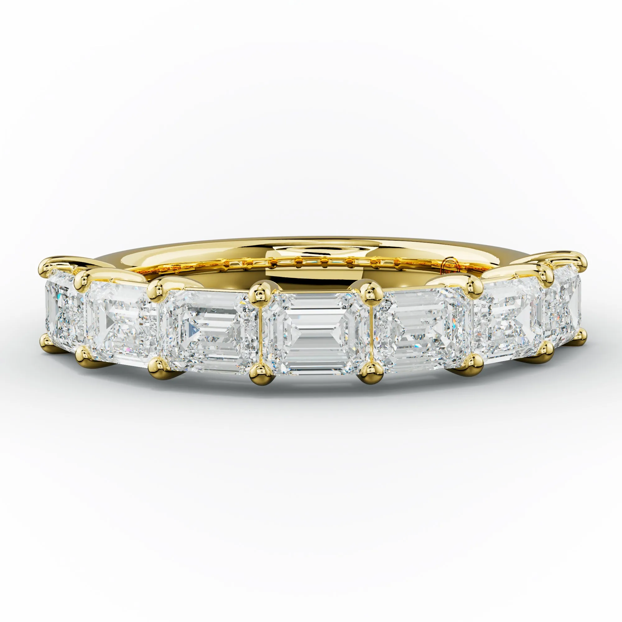 2  Carat East West Emerald Cut Diamond Anniversary Band