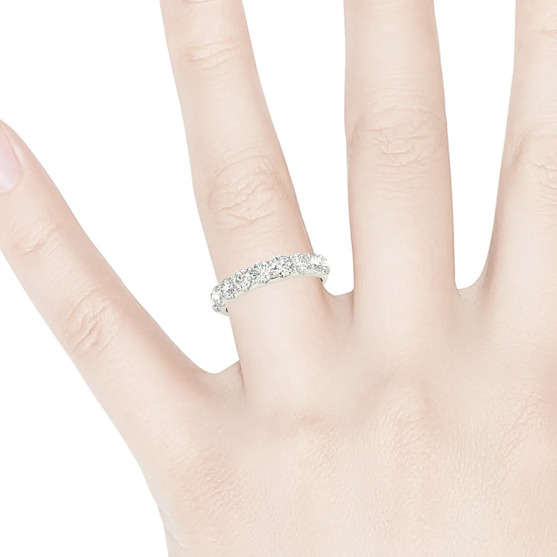2.00 ctw. Round Diamond Pave Set Wedding Band