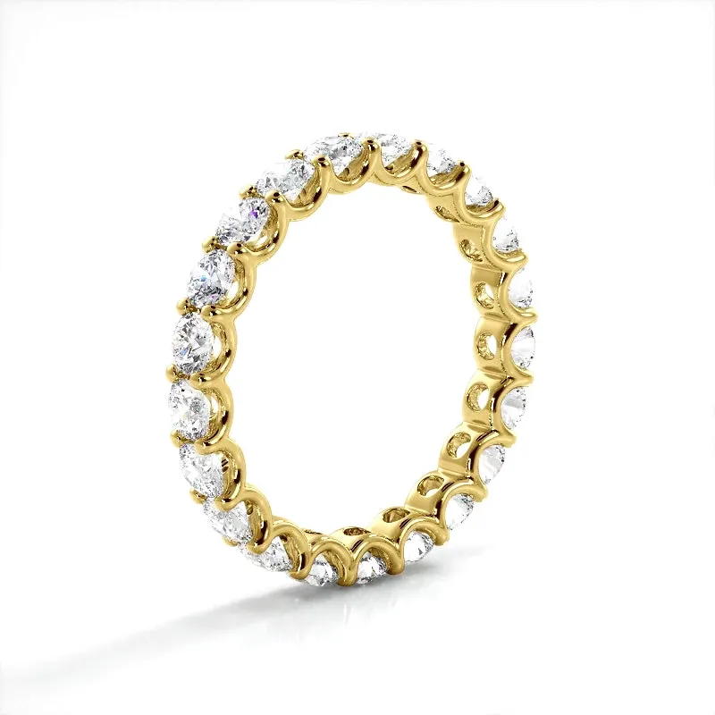 2.21 ct Round Diamond Eternity Wedding Band
