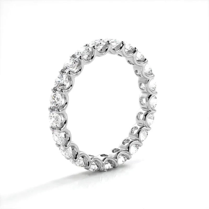 2.21 ct Round Diamond Eternity Wedding Band
