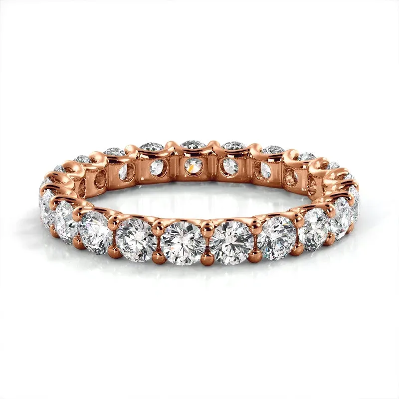 2.21 ct Round Diamond Eternity Wedding Band