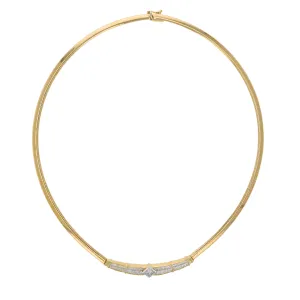 2.25 cttw Diamond Antique Necklace in 18K Yellow Gold
