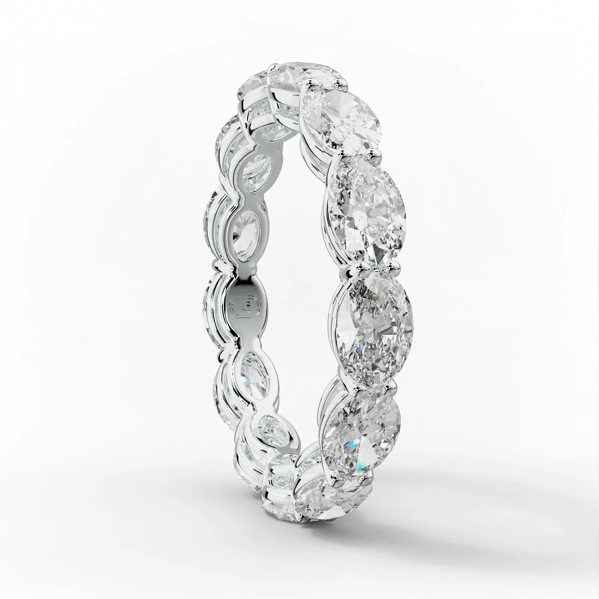3.0 Carat East West Oval Cut Diamond Eternity Band