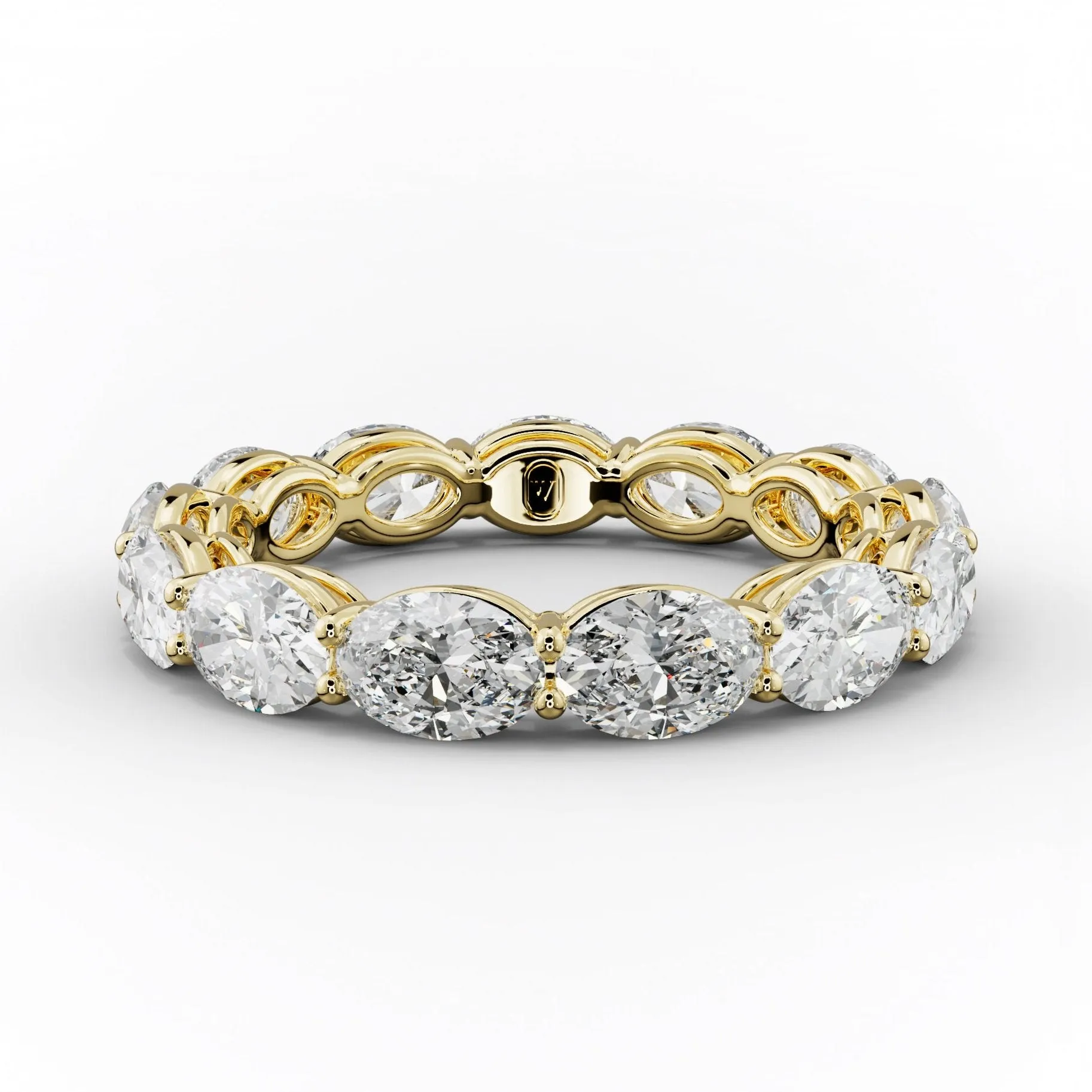 3.0 Carat East West Oval Cut Diamond Eternity Band