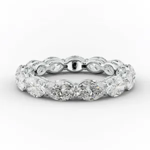 3.0 Carat East West Oval Cut Diamond Eternity Band