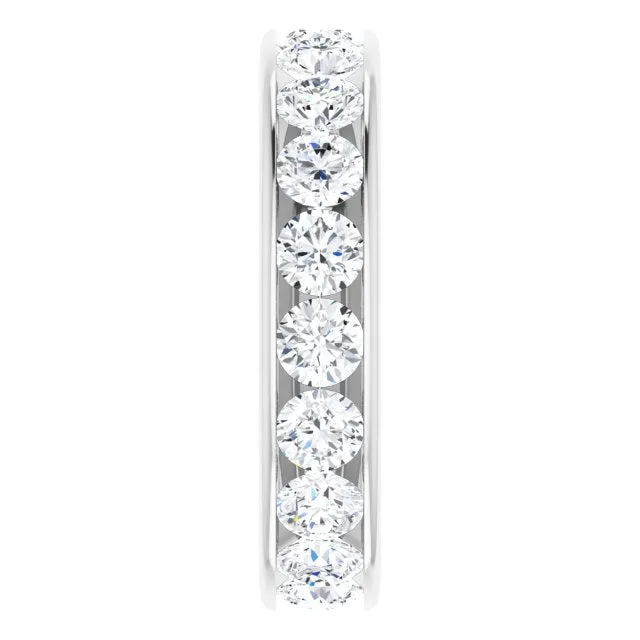 3.23 ct. Round Diamond Channel Set Eternity Band