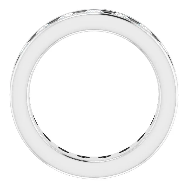 3.23 ct. Round Diamond Channel Set Eternity Band