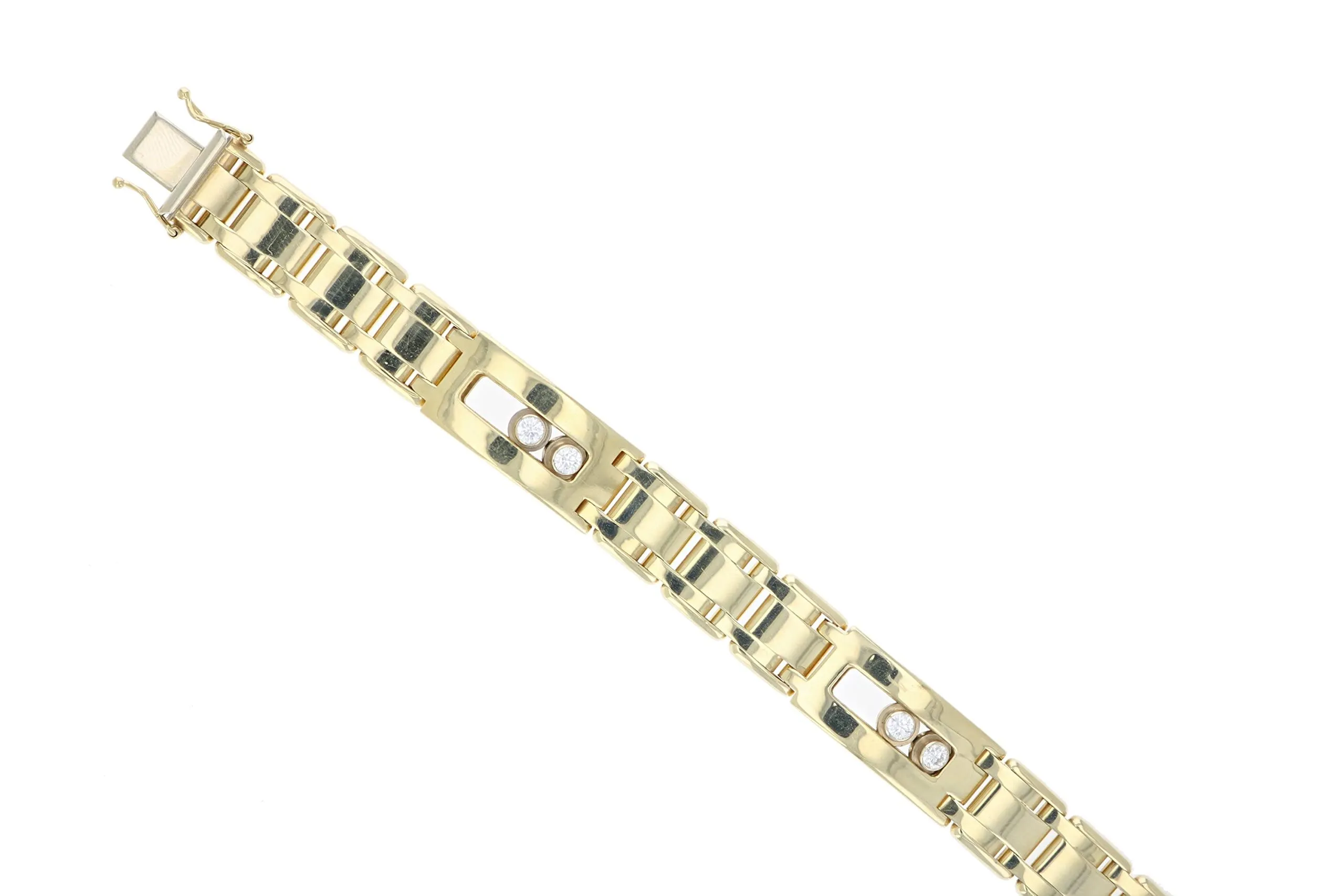 3/4 cttw Diamond Italian Bracelet in 14K Yellow Gold