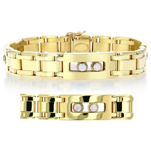3/4 cttw Diamond Italian Bracelet in 14K Yellow Gold