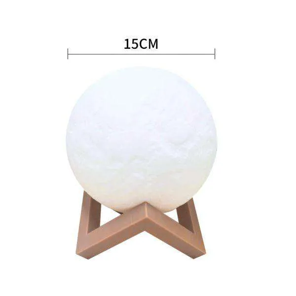 3D MAGICAL MOON LAMP USB LED NIGHT LIGHT MOONLIGHT TOUCH SENSOR 15CM DIAMETER