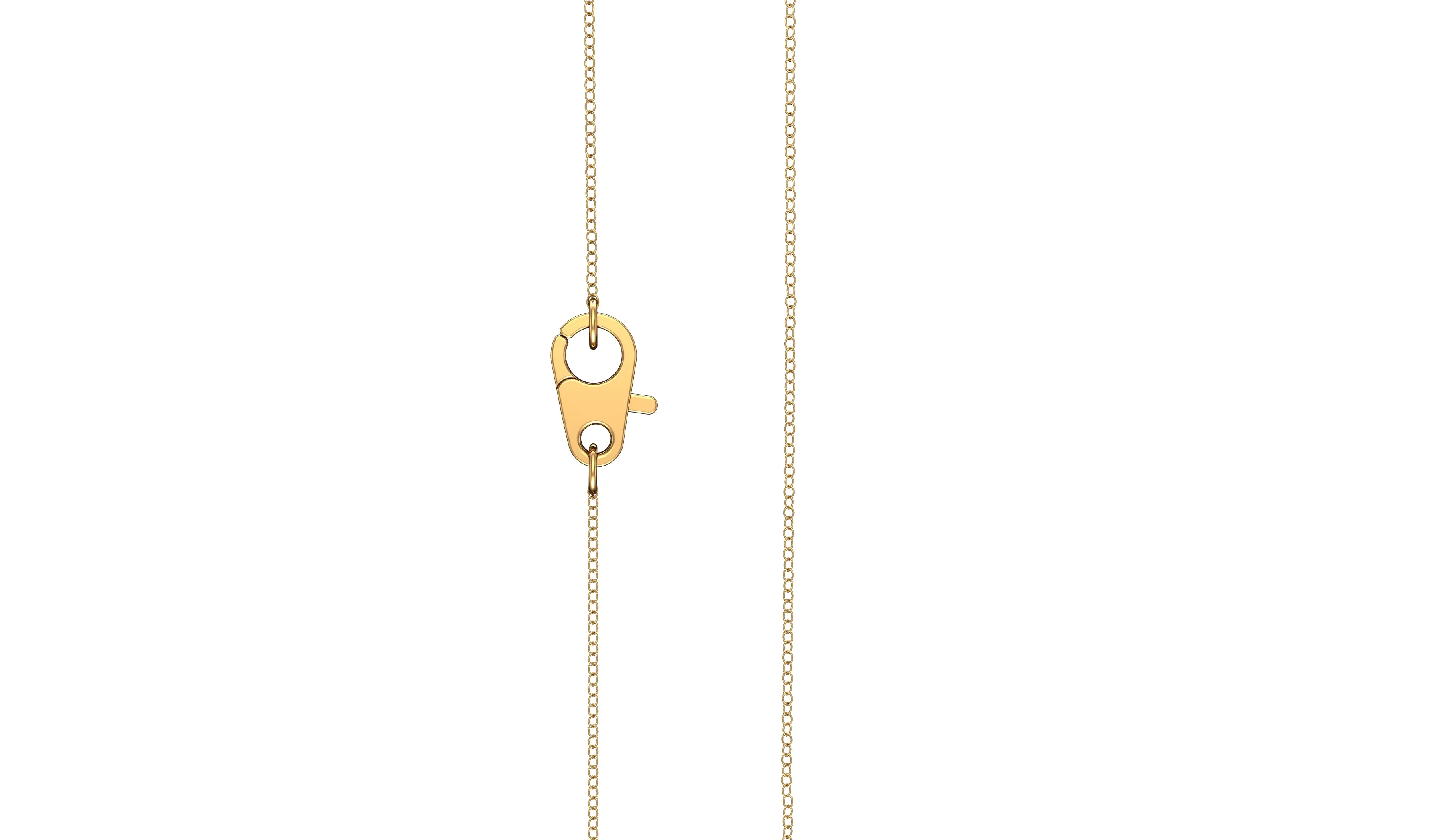 5MM Gemstone & Diamond Accent Necklace, 16"-18" in 14K Gold